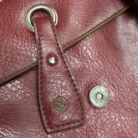 Matt & Nat Red Vegan PVC Messenger Bag - Picture 5 of 16